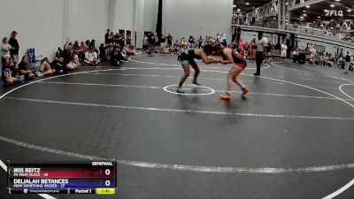 120 lbs Semis (4 Team) - Iris Reitz, PA West Black vs Delialah Betances, MGW Something Wicked