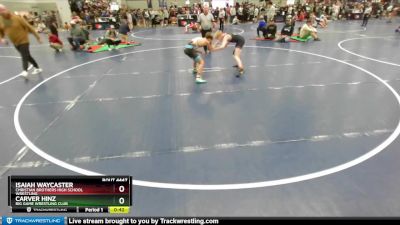 106 lbs Cons. Round 2 - Carver Hinz, Big Game Wrestling Club vs Isaiah Waycaster, Christian Brothers High School Wrestling