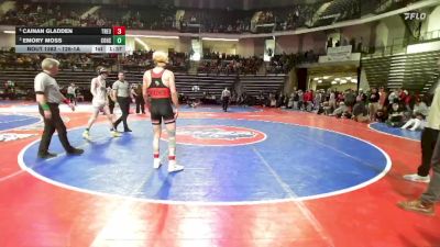 126-1A 5th Place Match - Emory Moss, Commerce Hs vs Cainan Gladden, Treutlen
