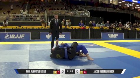 Paul Augustus Leslie vs Jacob Russell Henson 2025 Pan Jiu Jitsu IBJJF Championship
