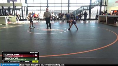 B-13 lbs Cons. Round 1 - Koltin Murphy, North Liberty Wrestling Club vs Grant Hacker, Benton Community Wrestling Clu