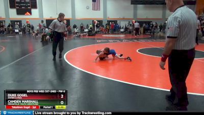 PW-3 lbs Cons. Semi - Duke Gogel, Xavier X-men vs Camden Marshall, Mediapolis Youth Wrestling