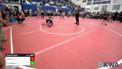 75 lbs Quarterfinal - Saylor Ford, Cowboy Wrestling vs Hannah Kellogg, Smith Wrestling Academy