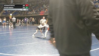 65 lbs Quarterfinal - Jackson Rappo, Central Bucks vs Daxon Bench, Bethel Park