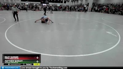 120 lbs Champ. Round 2 - Matthew Quigley, Michigan Premier WC vs Riley Sumner, Purler Wrestling Inc