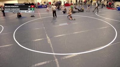 10U - 63 lbs Cons. Round 3 - Nolan Poncelet, Pine Island Panthers vs Daxon Cabanting, Rum River Wrestling