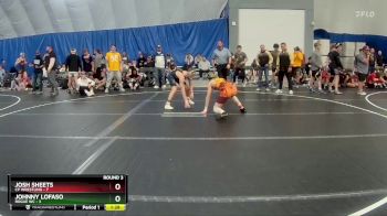 120 lbs Round 3 (8 Team) - Josh Sheets, CP Wrestling vs Johnny Lofaso, Rogue WC