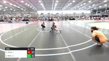 56 lbs Rr Rnd 2 - Carty Hardy, Young Guns Blue vs Aviyahn Mills, Roundtree Wrestling Academy Black