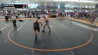 250 lbs Quarterfinal - Andre De Leon, Tiger Wrestling Club vs Adam Marjonen, Unattached