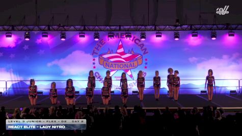 REACT Elite - Lady Nitro [2025 L3 Junior - Flex - D2 Day 2] 2025 The American Northwest Portland Nationals