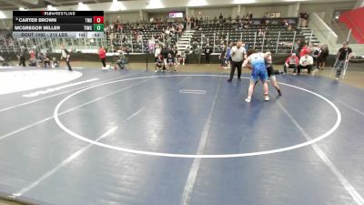 215 lbs Cons. Semis - McGregor Miller, Team Idaho Wrestling Club vs Carter Brown, Team Missouri Select