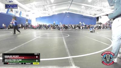 70 lbs Round 1 - Kinslee McVey, Honey Badger Wrestling Club vs Brooklynn Cline, Salina Wrestling Club