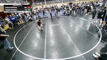 132 lbs Quarterfinal - Kaden Harding, Orting vs Eian Schwecke, Moscow