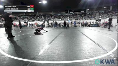 86 lbs Consolation - William Craig, Cowboy Wrestling Club vs Jasper Coleman, Elgin Wrestling
