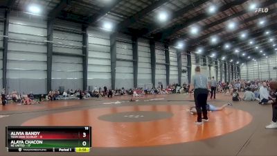 100 lbs Semis & 1st Wrestleback (8 Team) - Alivia Bandy, Team Ohio Scarlet vs Alaya Chacon, NE United