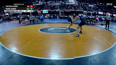 AA - 175 lbs Quarterfinal - Mark Ahner, Glacier (Kalispell) vs Payton Cicero, Billings West
