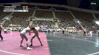 6A 150 lbs Cons. Round 3 - Jakob Mason, Pelham vs Hayden Hannah, Spain Park HS