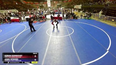 77 lbs Quarterfinal - Adrian Dominguez, Ceres Pups Wrestling Club vs Aiden Howard, Anderson Youth Wrestling