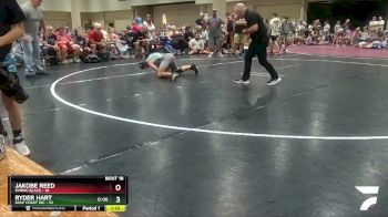 95 lbs Semis & Wb (16 Team) - Jakobe Reed, SVRWC Black vs Ryder Hart, Gulf Coast WC
