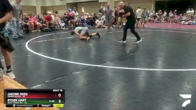 95 lbs Semis & Wb (16 Team) - Jakobe Reed, SVRWC Black vs Ryder Hart, Gulf Coast WC