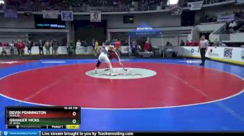 1 lbs Quarterfinal - Granger Hicks, St James vs Devin Pennington, Deshler