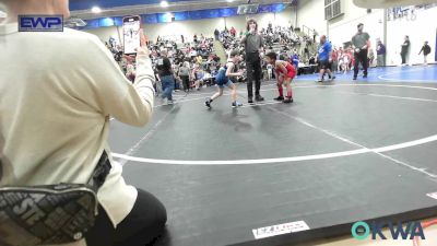 67 lbs Rr Rnd 3 - Ollie Page, Fort Gibson Youth Wrestling vs Austin Bruce, Keystone Kids Wrestling Club