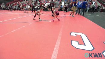 43-46 lbs Consolation - Afton Martinez, Kansas Young Guns vs Kameron Fowler, Maize