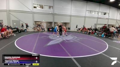 182 lbs Round 5 (6 Team) - Mason Parsons, South Carolina vs Tristan Pekas, North Dakota Blue