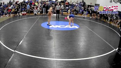 130 lbs Champ. Round 2 - Breana Kochanowski, Shaler Area Hs vs Zoey Zeoli, Greensburg Salem Hs