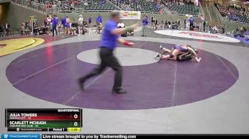 112 lbs Quarterfinal - Julia Towers, Lincoln City vs Scarlett McHugh, Cascade Mat Club