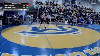 160 lbs Quarterfinal - Brock Evans, Waynesburg vs Kellen Buggey, North Allegheny