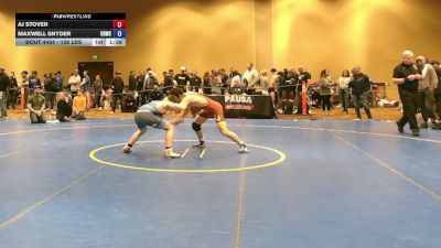 138 lbs Cons. Sub-rd Of 16 - AJ Stover vs Maxwell Snyder, Upper Dublin Wrestling Club