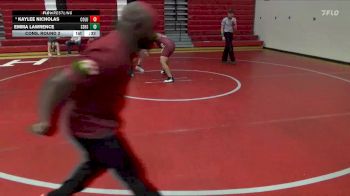 185 lbs Cons. Round 3 - Kaylee Nicholas, Columbia vs Emma Lawrence, Smiths Station Hs