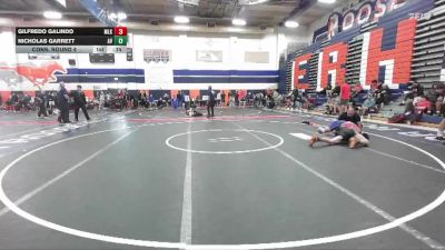 120 lbs Cons. Round 4 - Nicholas Garrett, Apple Valley vs Gilfredo Galindo, ML King