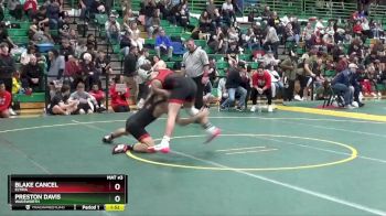 132 lbs Champ. Round 2 - Preston Davis, WADSWORTH vs Blake Cancel, ELYRIA