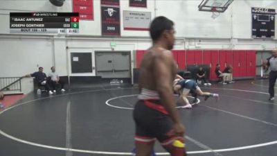125 lbs Quarterfinal - Joseph Gonthier, Cerritos College vs Isaac Antunez, Santa Ana College