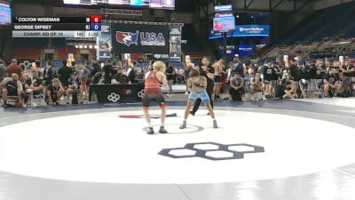 94 lbs Champ. Rd Of 16 - Colton Wiseman, Indiana vs George Dipsey, New Jersey