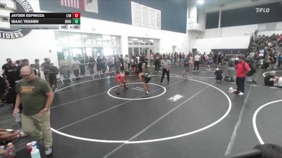 126 lbs Champ. Round 2 - Isaac Tessier, South Hills High School vs Jayden Espinoza, Live Training Wrestling