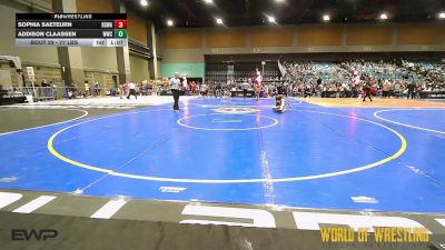 77 lbs Quarterfinal - Sophia Saeteurn, Red Star Wrestling Academy vs Addison Claassen, Windsor Wrestling Club