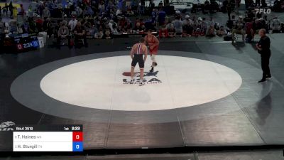 150 lbs Cons-semis - Tre Haines, WA vs Hunter Sturgill, TN