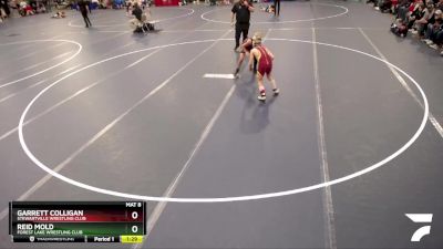 98 lbs Cons. Round 3 - Reid Mold, Forest Lake Wrestling Club vs Garrett Colligan, Stewartville Wrestling Club