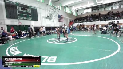 175 lbs Semifinal - Cross Rodriguez, Calvary Chapel vs Roberto Santos, Chino Hills