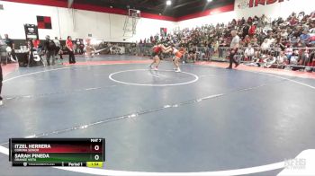 110 lbs Quarterfinal - Sarah Pineda, Orange Vista vs Itzel Herrera, Corona Senior