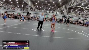 120 lbs Round 4 (8 Team) - Layla Namerow, Kraken Dream Crushers vs Adriana Fernandez, MWA