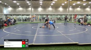 110 lbs Semifinal - Lucas Peters, Great Lakes Wrestling Club vs Ricky Gomez, NY Aggressors