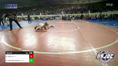 70 lbs Round Of 16 - Bo Borror, Tuttle Wrestling vs Paul Vanderhoeven, NORTH DESOTO WRESTLING ACADEMY