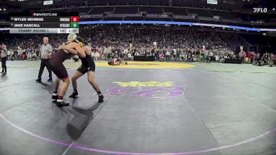 D4-215 lbs Champ. Round 1 - Jake Hascall, Otisville LakeVille Memorial vs Myles Nehring, Powers North Central