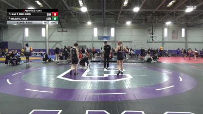 110 lbs Cons. Semi - Layla Phillips, Simpson vs Milar Little, Cornell College