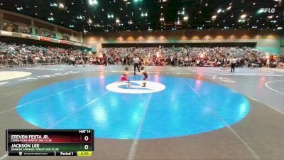 51-52 lbs Round 3 - Steven Festa Jr., Ceres Pups Wrestling Club vs Jackson Lee, Spanish Springs Wrestling Club