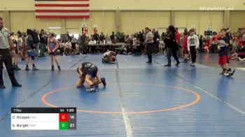 77 lbs Prelims - Christian Hoopes, Washington Twp. Minutemen ES vs Shane Burger, Middletown WC ES